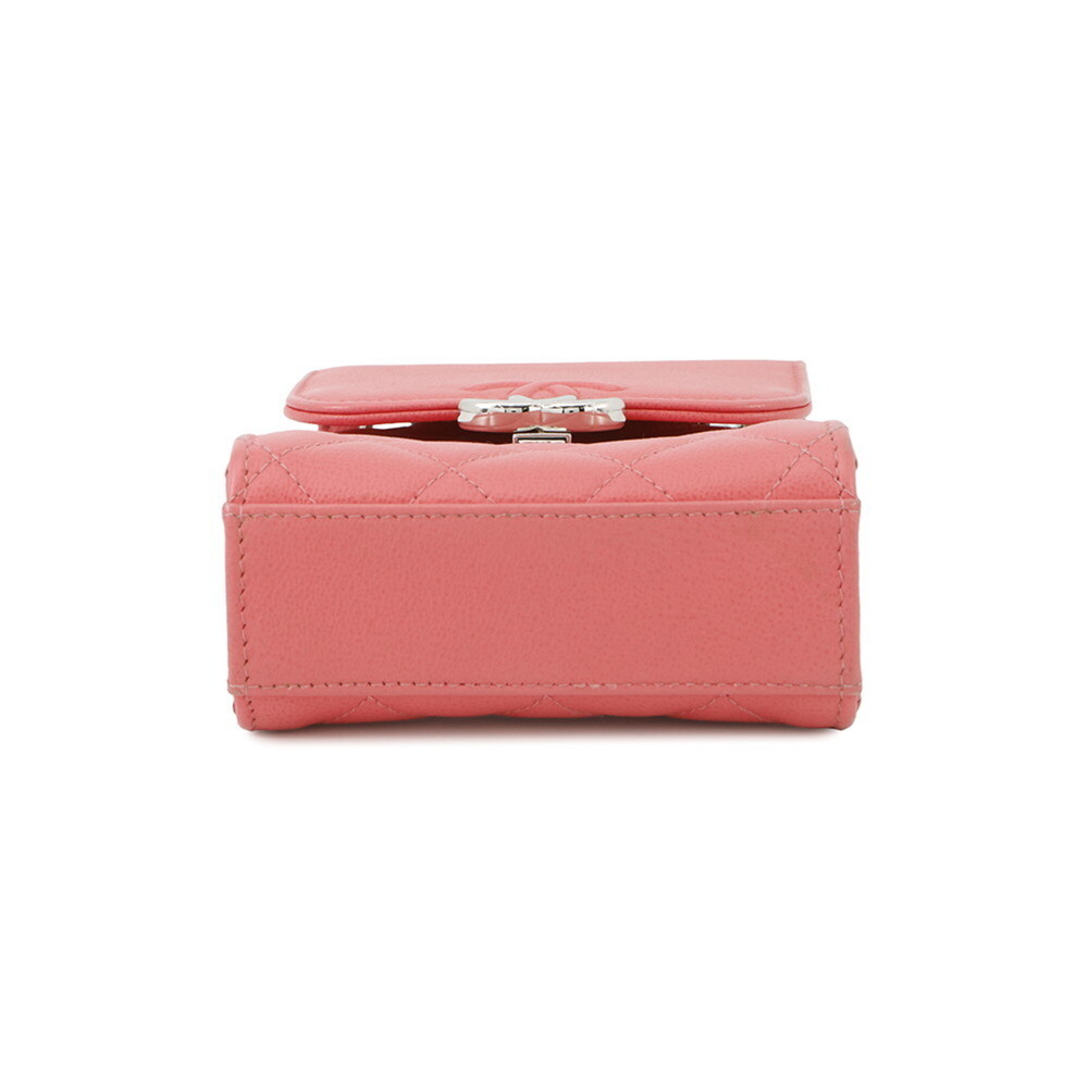 CHANEL Pink Leather Logo Shoulder Bag - Picture 3 of 16